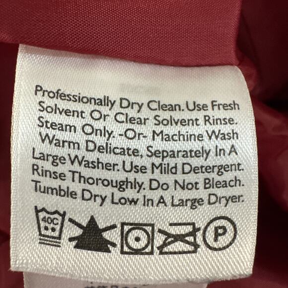 Eddie Bauer Puffer Vest Women S Red Premium Quality Goose Down - Picture 5 of 5